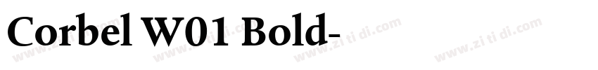 Corbel W01 Bold字体转换